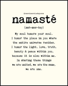 Namaste :)