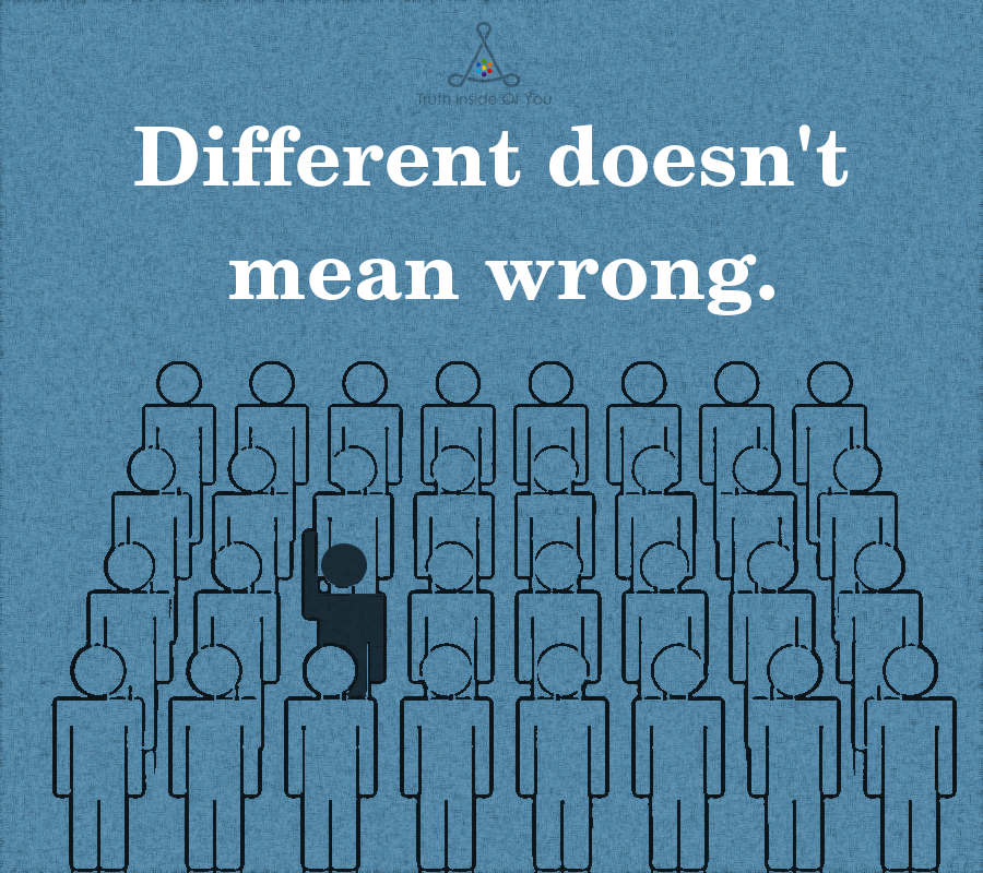 Different doesn't mean wrong.