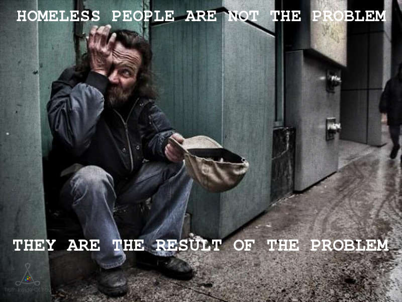 Homeless people.
