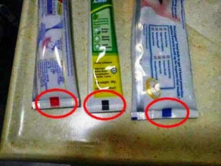 Toothpaste Bottom Color