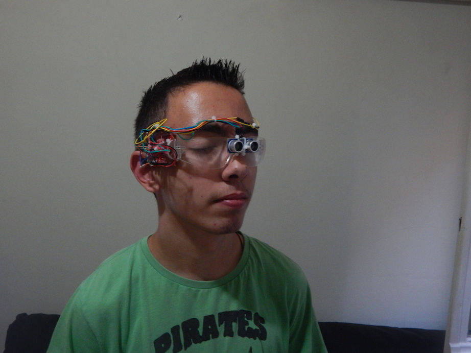 P.E.ACE project 17 years old Aggelos Getsis creates glasses for blind people