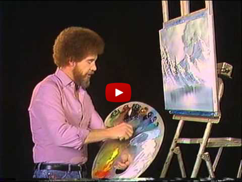 Bob Ross Color Blind Art