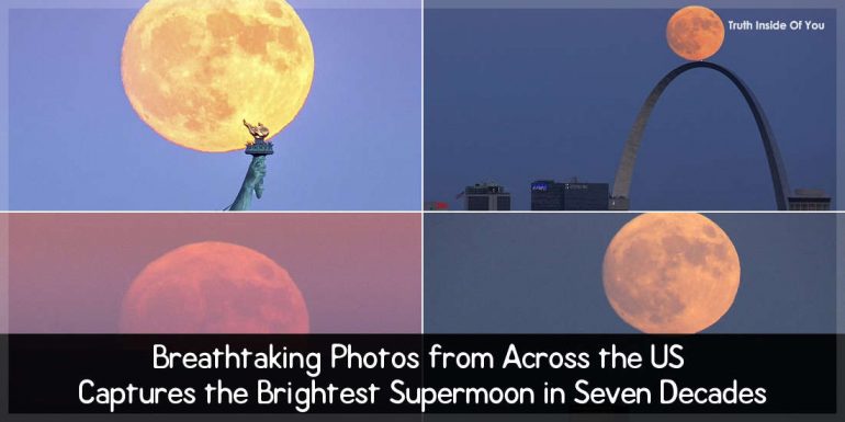 Breathtaking Photos from Across the US Captures the Brightest Supermoon in Seven Decades