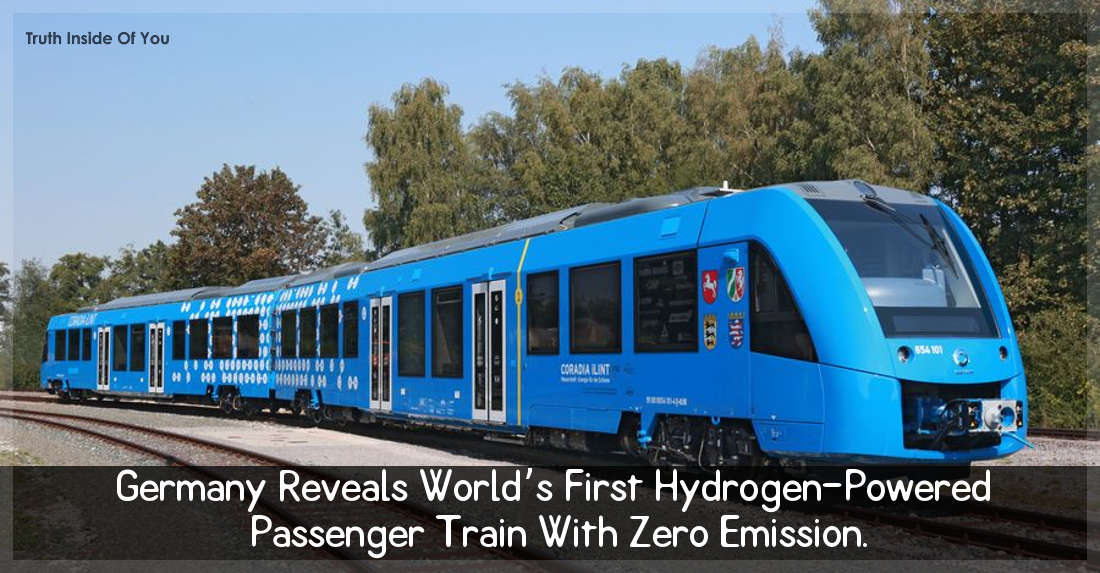 Germany Reveals World’s First Hydrogen-Powered Passenger Train With Zero Emission.