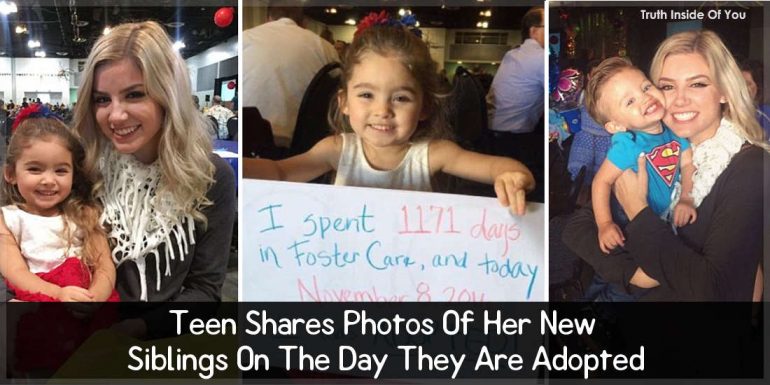 Teen Shares Photos Of Her New Siblings On The Day They Are Adopted