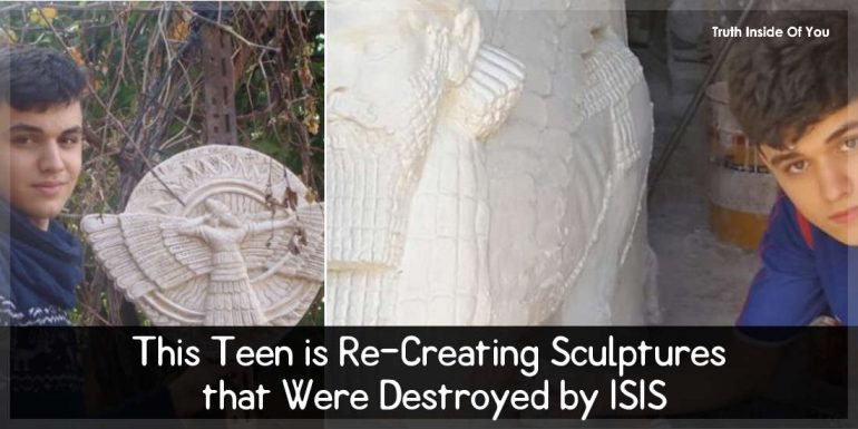 This Teen is Re-Creating Sculptures that Were Destroyed by ISIS
