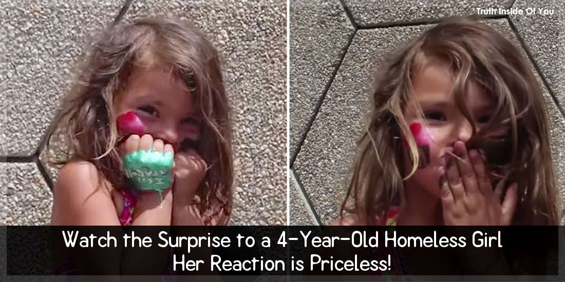 Watch the Surprise to a 4-Year-Old Homeless Girl - Her Reaction is Priceless!