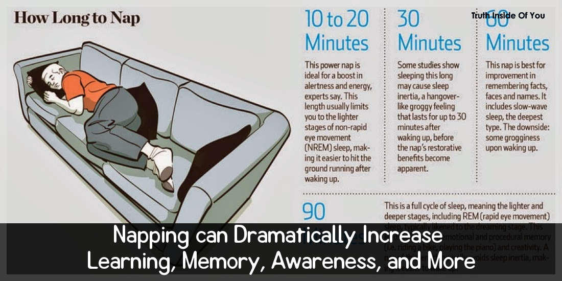 Napping can Dramatically Increase Learning, Memory, Awareness, and More