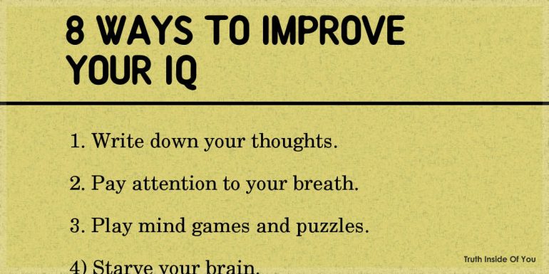 8 ways to improve your IQ