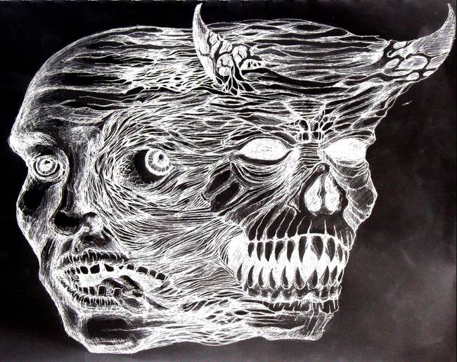 nefarious depiction of the affliction by Erik Baumann