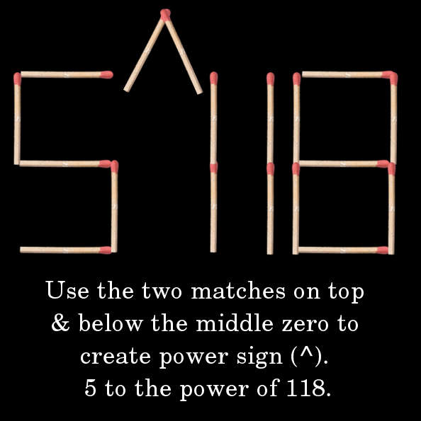 Answer 4 5 to the power of 118