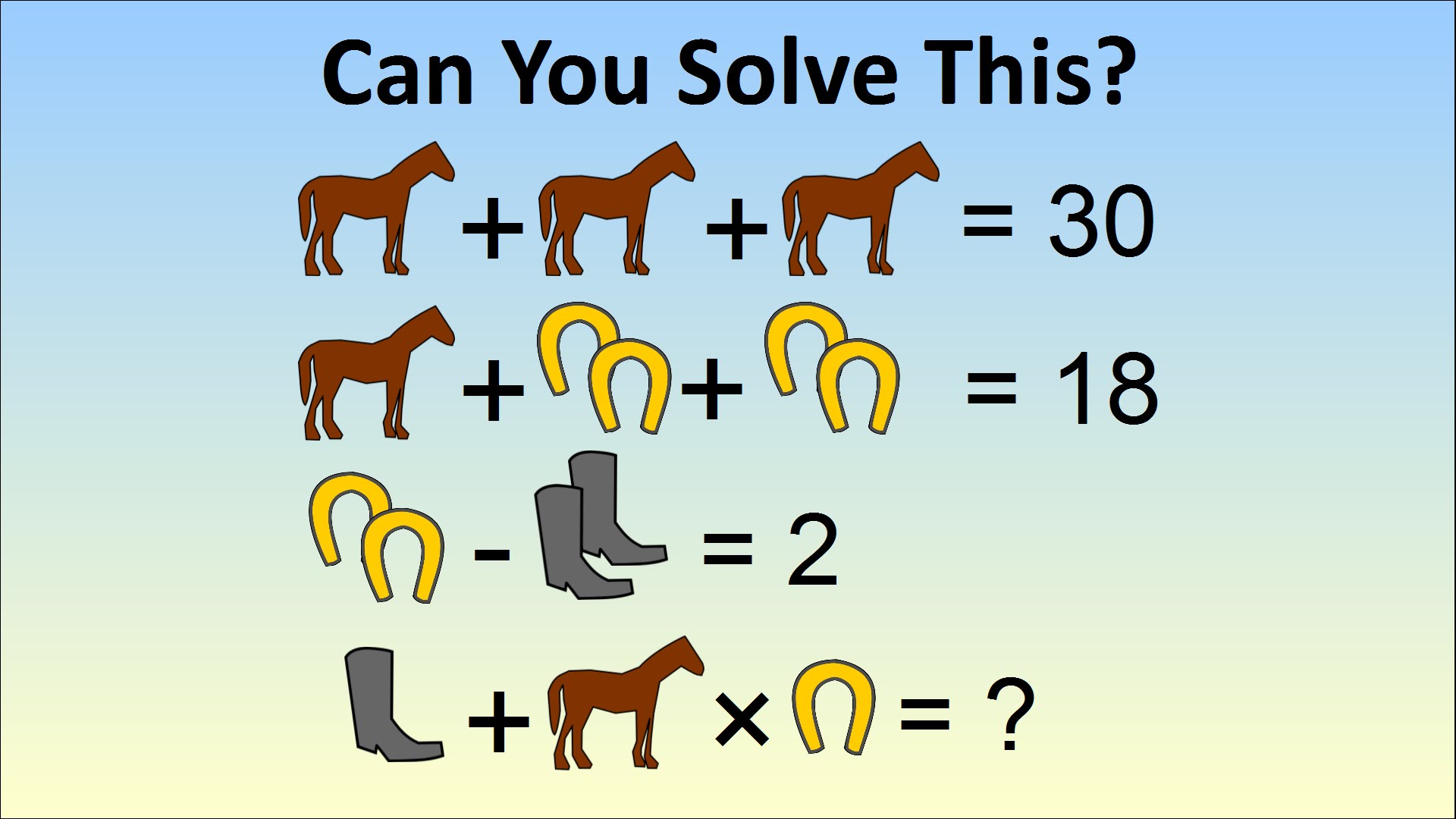 Can You Solve This?