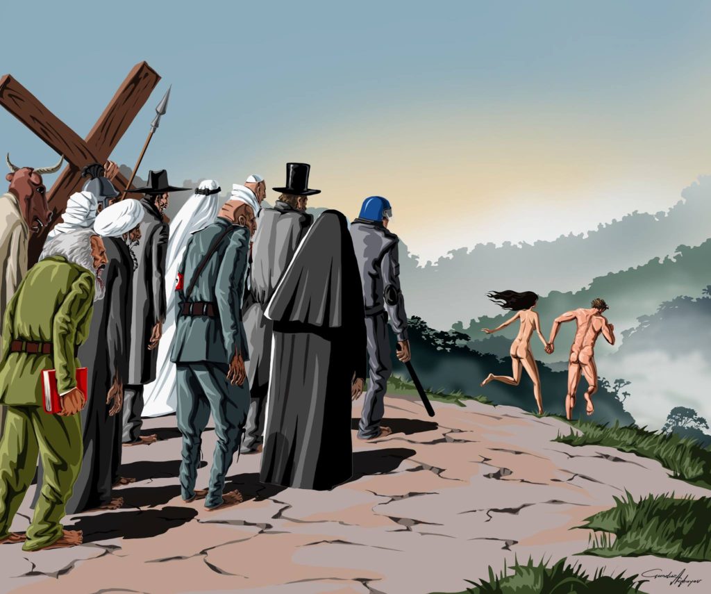 The Harsh Reality of Society Through 15 Satirical Illustrations of Gunduz Aghayev.6