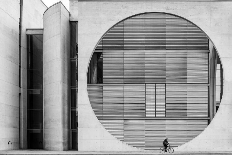 Cyclist in Berlin of Wenpeng Lu