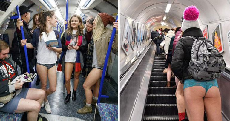 No pants Subway Ride