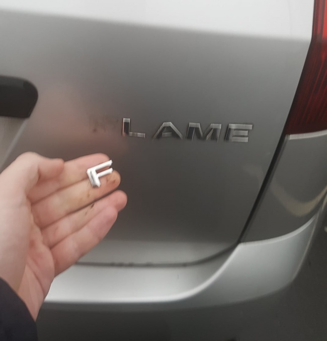 11. When your car is hell bent on making others know what it thinks about you.