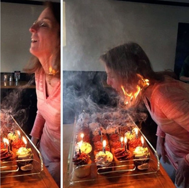 15. Happy birthday from your lord, Satan.