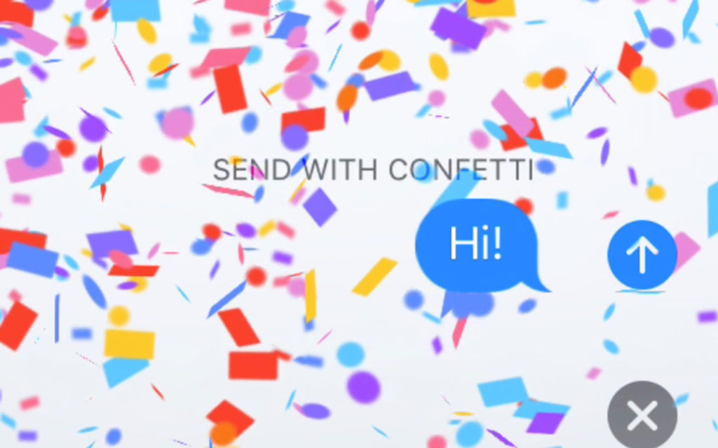 Facebook Confetti