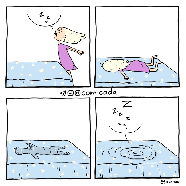 #14. This is exactly how you want to sleep after work.
