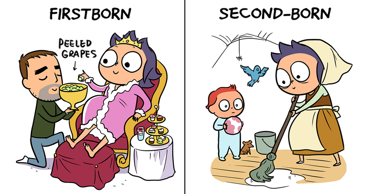 16 Hilariously Honest Comics Reveal The Difference Between Having The First Vs. Second Child