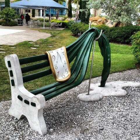 29. Bench Artwork The Dali Museum, St. Petersburg Florida, USA.