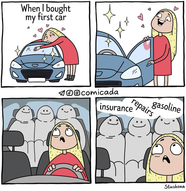 #4. Buying your first car.