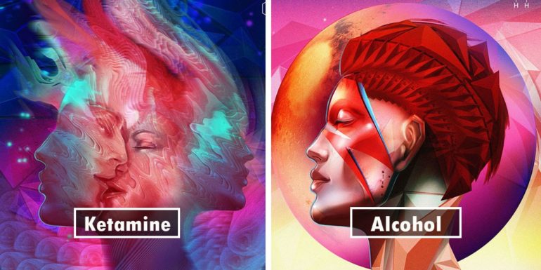 Artist Takes 20 Different Drugs And Creates 20 Illustrations To Show Drug Effects And Results Are Eye Opening