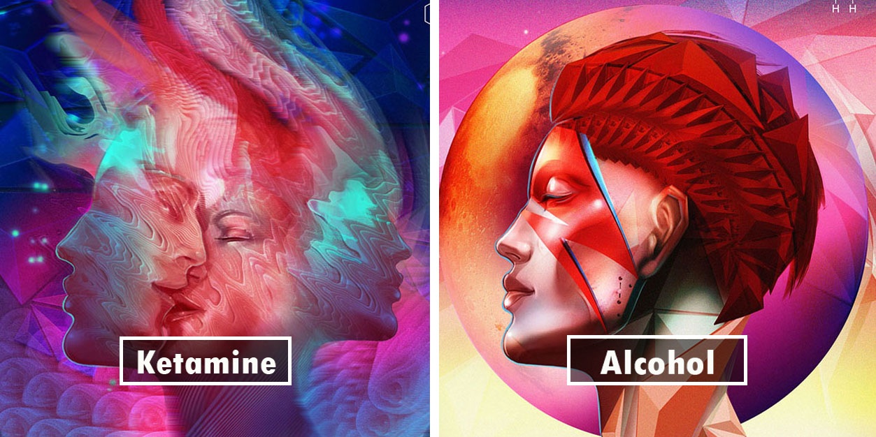 Artist Takes 20 Different Drugs And Creates 20 Illustrations To Show Drug Effects And Results Are Eye Opening