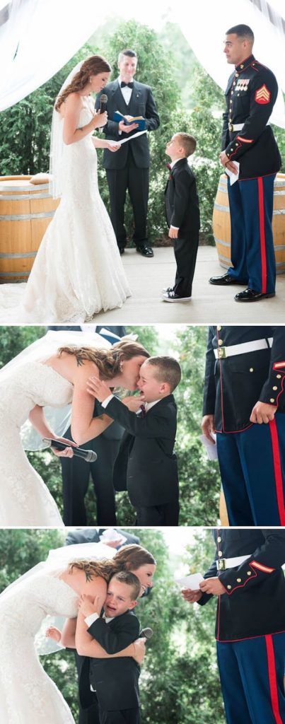 ‘Life Gave Me The Gift Of You’ - Marine's 4-Year-Old Son Cries Tears Of Joy After Hearing New Step-Mom's Vows For Him
