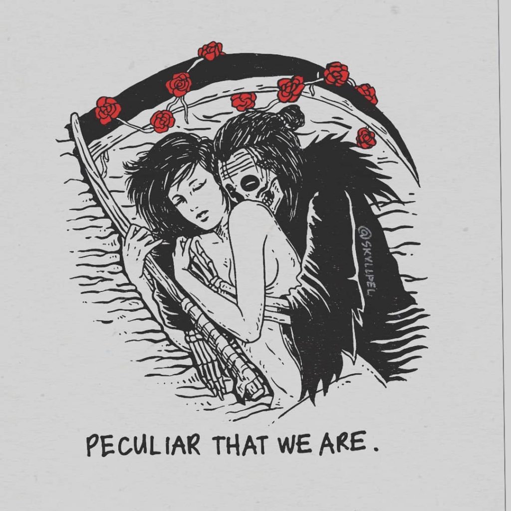 Artist's Skeletal Illustrations Show The Glimpse Of Intense Love With Beautiful Messages-3
