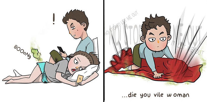 Candid Illustrations Show What Happens When You Get Too Comfortable In Your Relationship