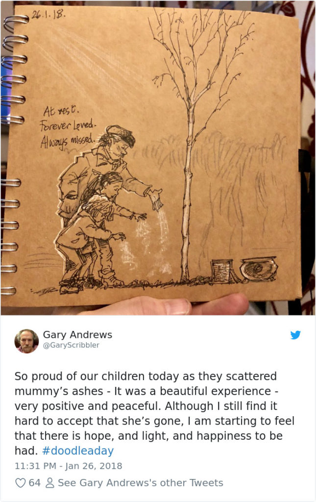 Disney Artist Illustrates Life With Two Children After His Wife Passes Away-10