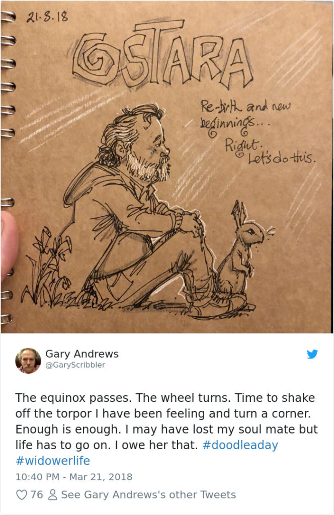 Disney Artist Illustrates Life With Two Children After His Wife Passes Away-27