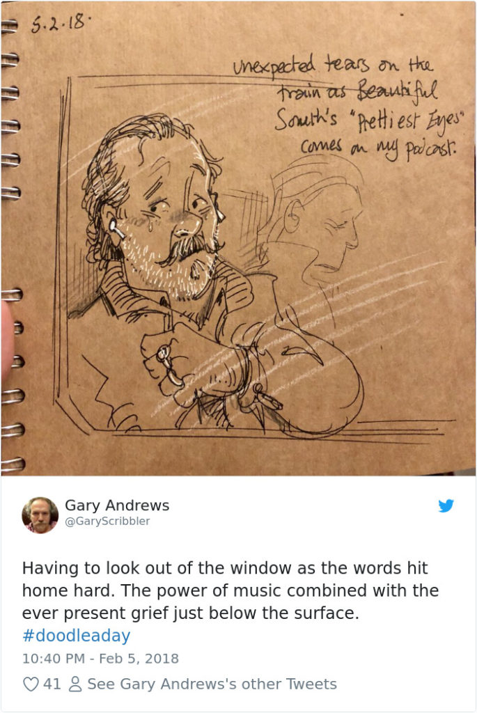 Disney Artist Illustrates Life With Two Children After His Wife Passes Away-35