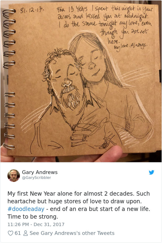 Disney Artist Illustrates Life With Two Children After His Wife Passes Away-36