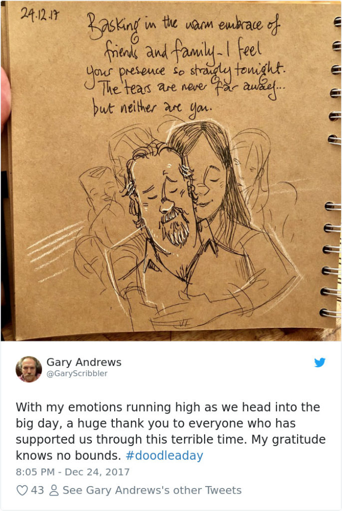 Disney Artist Illustrates Life With Two Children After His Wife Passes Away-37