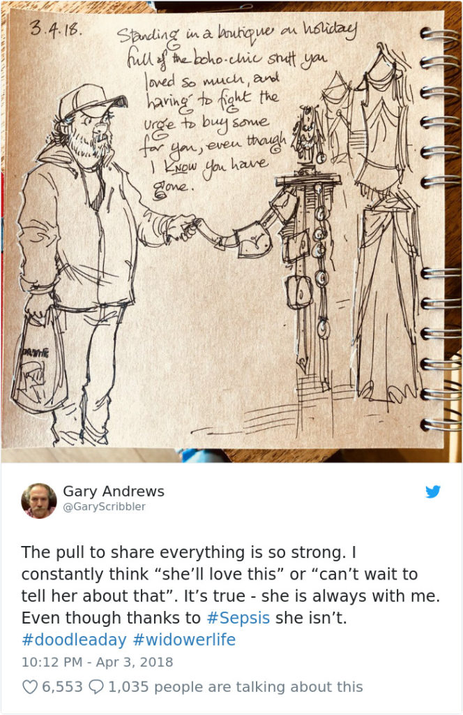 Disney Artist Illustrates Life With Two Children After His Wife Passes Away-41