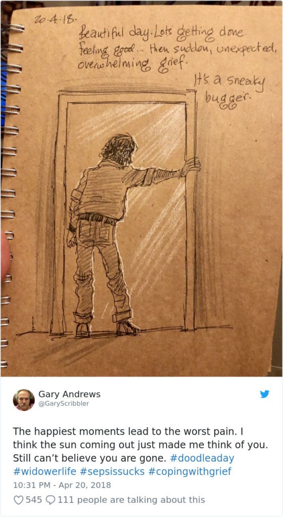 Disney Artist Illustrates Life With Two Children After His Wife Passes Away-6