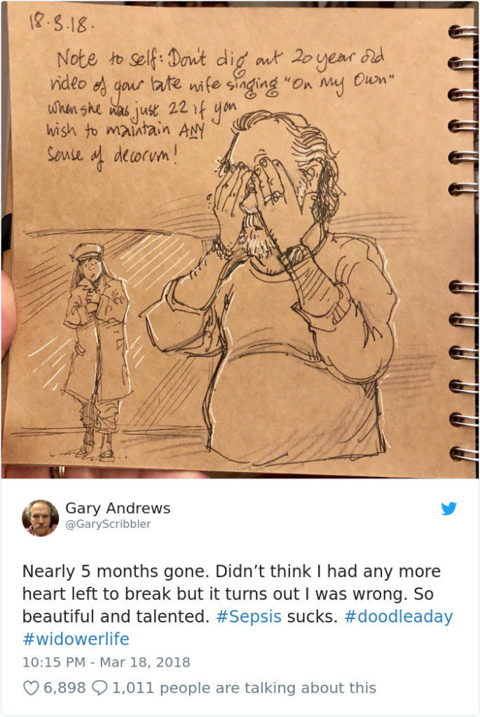 Disney Artist Illustrates Life With Two Children After His Wife Passes Away-8