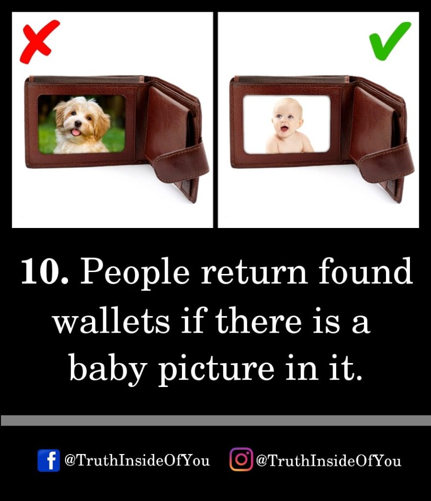 10. People return found wallets if there
