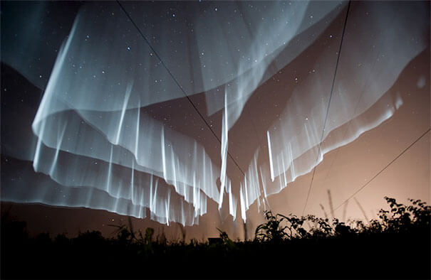 16. It’s a lie a couple of tube lights to create fake visuals of the northern lights of Iceland.-1