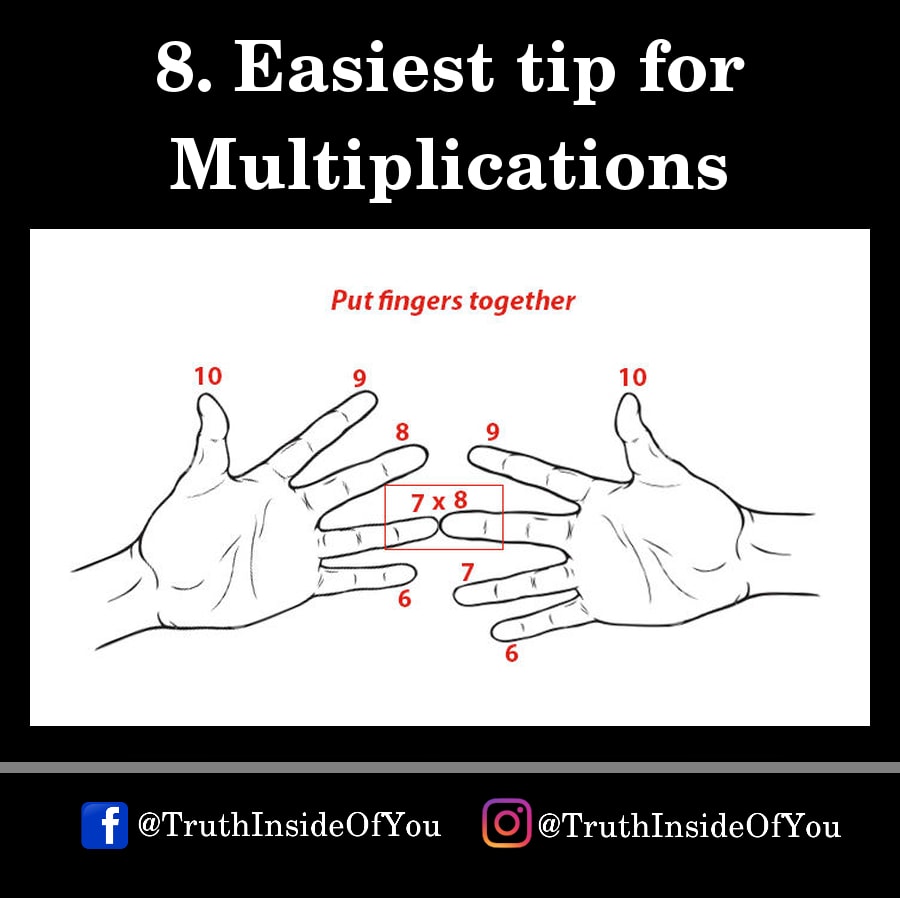 8. Easiest tip for Multiplication