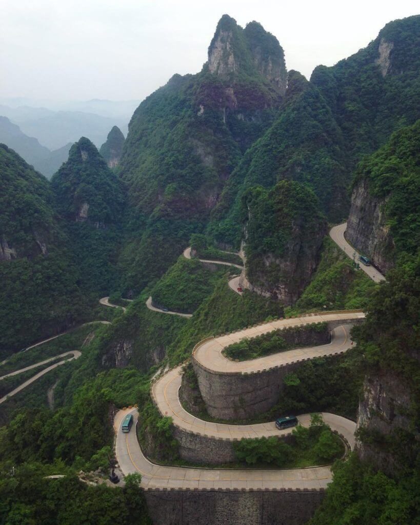 9. Tiananmen Mountain Road, China