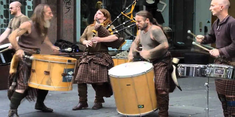 Watch The Magical Drummers of Scotland Known As Clanadonia