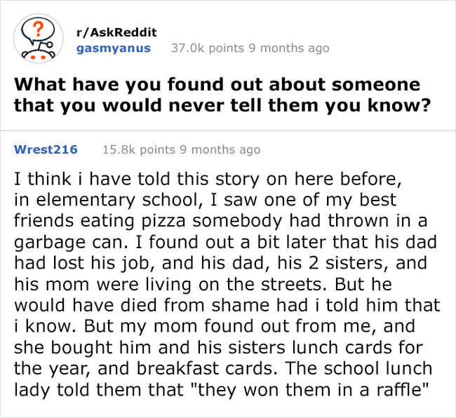 7. Secrets not to be shared