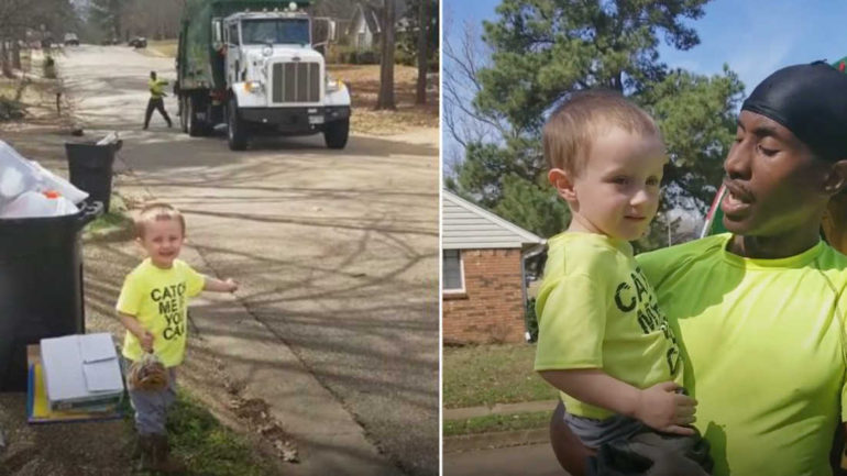 This Adorable Toddler Got Cookies For His Beloved Garbagemen And He Got A Wonderful Treat In Return