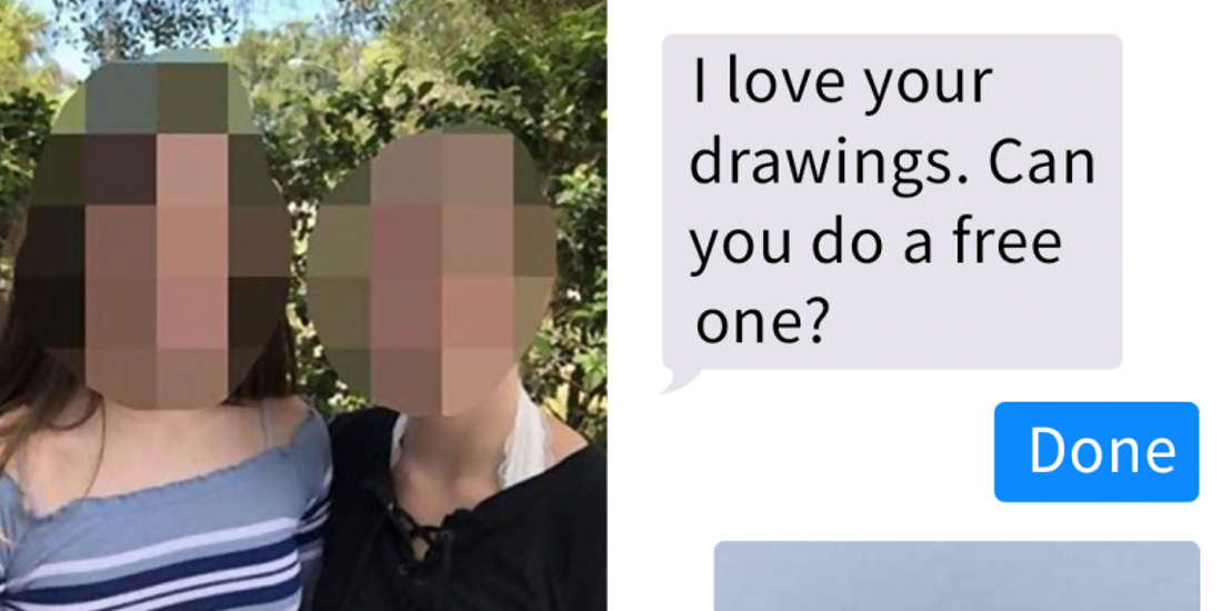 This Artist Trolled The People Who Kept Sending Requests For Freebies