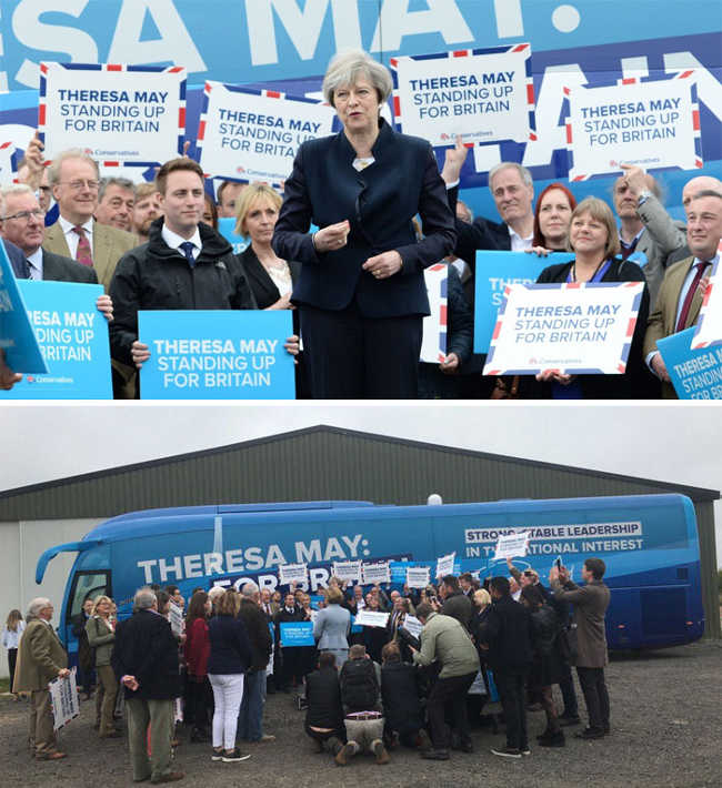 7. The Launching Of The Party’s Campaign Bus By Theresa May In Northumberland
