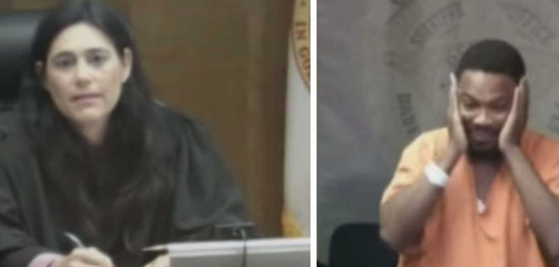 Accused In A Case Of Burglary Tears Up When He Sees The Judge