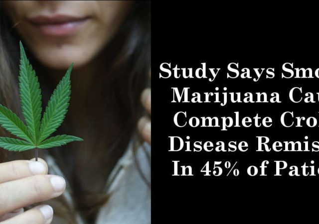 Study Says Smoking Marijuana Causes Complete Crohn’s Disease Remission In 45% of Patients